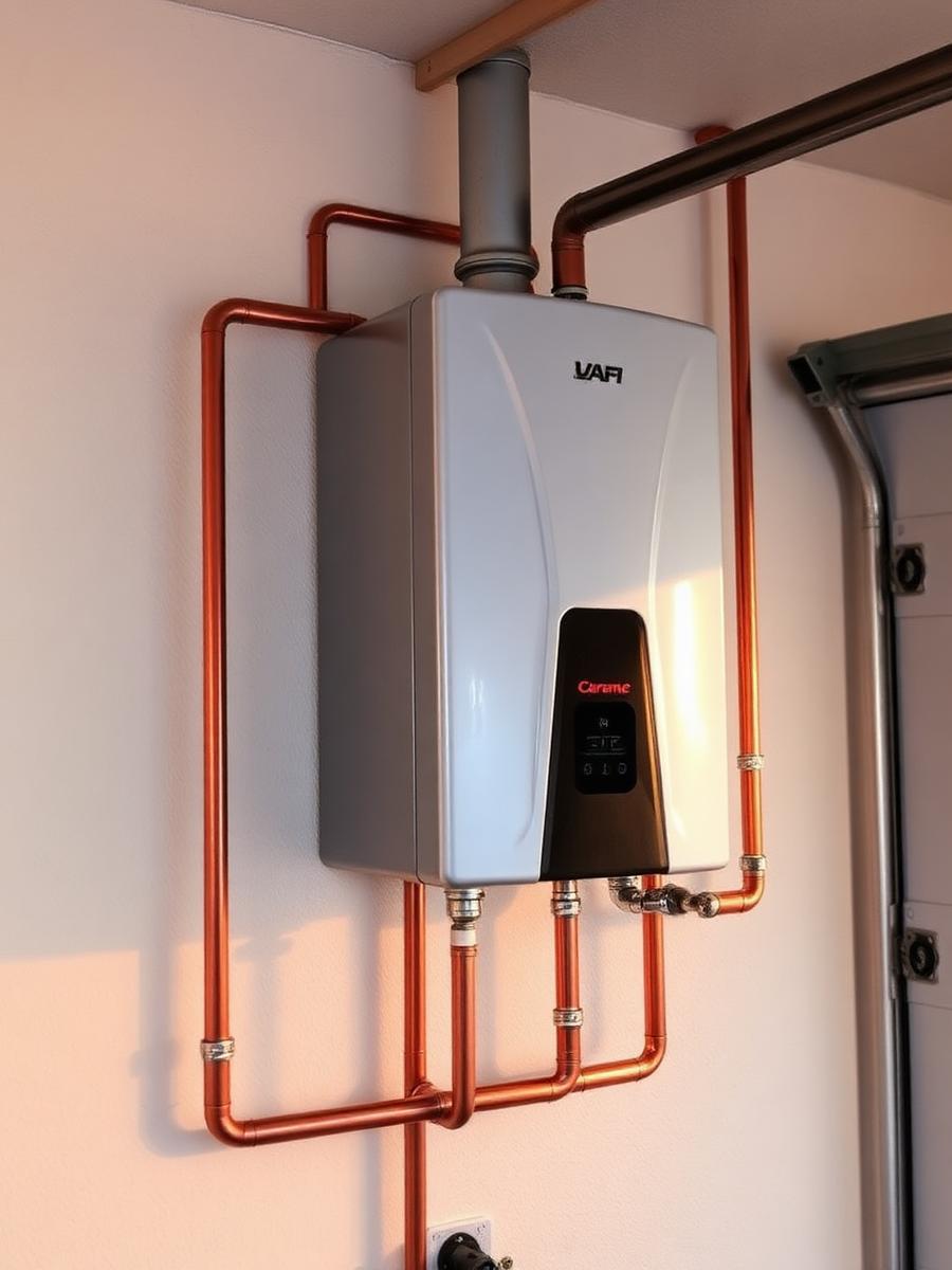 Tankless water heater installation