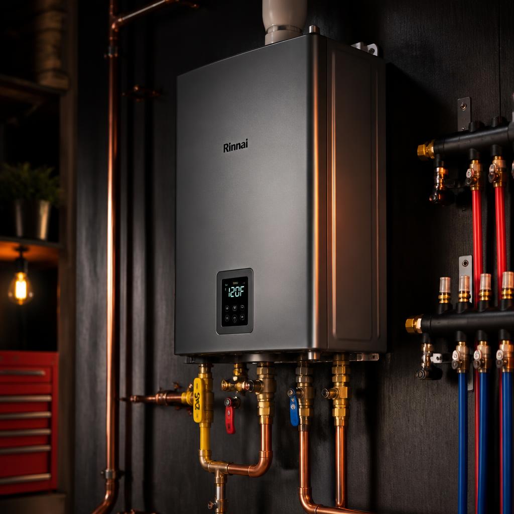 Tankless heater & manifold detail